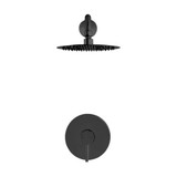 Swiss Madison SM-SH00MB Ivy Single-Handle 1 Spray 8" Wall Mounted Fixed Shower Faucet - Matte Black (Valve Included) Swiss Madison SM-SH00MB Ivy Single-Handle 1 Spray 8" Wall Mounted Fixed Shower Faucet - Matte Black (Valve Included)