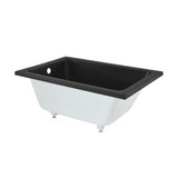 Swiss Madison SM-DB571MB Voltaire 48"x32" Reversible Drain Drop-In Bathtub - Matte Black Swiss Madison SM-DB571MB Voltaire 48"x32" Reversible Drain Drop-In Bathtub - Matte Black