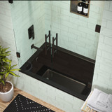 Swiss Madison SM-DB571MB Voltaire 48"x32" Reversible Drain Drop-In Bathtub - Matte Black Swiss Madison SM-DB571MB Voltaire 48"x32" Reversible Drain Drop-In Bathtub - Matte Black