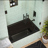 Swiss Madison SM-DB572MB Voltaire 54"x30" Reversible Drain Drop-In Bathtub - Matte Black Swiss Madison SM-DB572MB Voltaire 54"x30" Reversible Drain Drop-In Bathtub - Matte Black