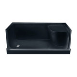Swiss Madison SM-SB537MB Aquatique 60" x 32" Left Drain, Shower Base - Matte Black Swiss Madison SM-SB537MB Aquatique 60" x 32" Left Drain, Shower Base - Matte Black