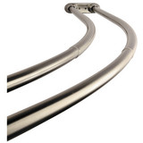 Kingston Brass CCD2178 Edenscape Adjustable 60"-72" Double Curved Stainless Shower Curtain Rod - Brushed Nickel