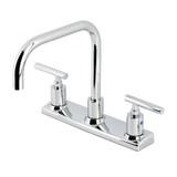 Kingston Brass Manhattan 8" Centerset Kitchen Faucet, Polished Chrome - FB2141CML