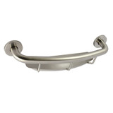 Kingston Brass Meridian 18" Grab Bar with Shelf, Brushed Nickel - GBS1854CS8