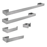 Kingston Brass Lasdun 5-Piece Bathroom Accessory Set, Brushed Nickel - BAHK6412478BN