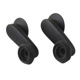 Kingston Brass Vintage Wall Mount Tub Faucet Swivel Riser Elbow Coupler, Matte Black - CC3SE0