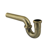 Kingston Brass 1-1/2" P-Trap without Flange, 13-1/16" Length, 18 Gauge, Antique Brass - CC1123