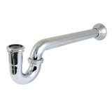 Kingston Brass 1-1/4" (or 1-1/2") x 1-1/2" P-Trap with Bell Flange, 19" Length, 18 Gauge, Polished Chrome - CC5241