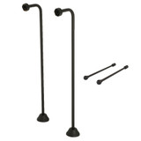 Kingston Brass Vintage Single Offset Supply Line with Wall Bracket Combo, Oil Rubbed Bronze - CCK465