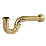 Kingston Brass 1-1/2" P-Trap with Box Flange, 13-1/16" Length, 18 Gauge, Brushed Brass - CC4127