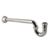 Kingston Brass 1-1/4" P-Trap with Bell Flange, 18" Length, 18 Gauge, Polished Nickel - CC5186