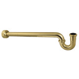 Kingston Brass 1-1/4" P-Trap with Box Flange, 18" Length, 18 Gauge, Brushed Brass - CC9187