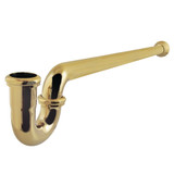 Kingston Brass 1-1/4" (or 1-1/2") x 1-1/2" P-Trap with Bell Flange, 24" Length, 18 Gauge, Polished Brass - CC7242