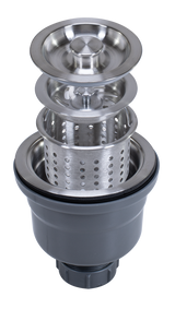 HamatUSA 3-1/2" Depth Cup Basket Strainer - Stainless Steel - DBAS-2004-SS