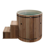 Golden Designs Dynamic Cold Therapy Barrel - Plastic with Pacific Cedar Exterior - DCT-B-042-PLPC