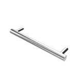 Amba Modello i Round Hardwired Single Bar Towel Warmer - 20" Long - 10 Watt - Brushed Stainless - i20RO.B