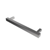 Amba Modello i Square Hardwired Single Bar Towel Warmer - 20" Long - 10 Watt - Brushed Stainless - i20SQ.B