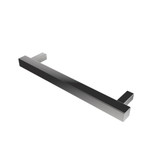 Amba Modello i Square Hardwired Single Bar Towel Warmer - 20" Long - 10 Watt - Polished Stainless - i20SQ.P