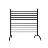Amba SAFSMB-33 Solo 33" Freestanding 10 Bar Towel Warmer - Matte Black