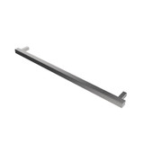 Amba Modello i Square 40" Hardwired Single Bar Towel Warmer - 40" Long - 20 Watt - Brushed Stainless - i40SQ.B