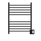 Amba Radiant Square Hardwired + Plug-in Combo 10 Bar Towel Warmer - Matte Black - RSWH-MB