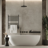 Amba Cape2332.2 Cape Model 2332 12 Straight Bar Hardwired Towel Warmer - Matte Black