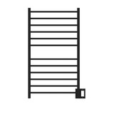 Amba Radiant Large Square Hardwired + Plug-in Combo 12 Bar Towel Warmer - Matte Black - RSWHL-MB