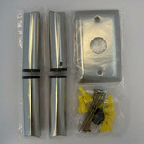 Amba Jeeves Bracket Pack Extra Short in Polished Stainless - AJ-BPXS-P