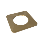Amba 1mm Square Spacer (qty. 2) for use with Quadro or Vega collections - Satin Brass - AE-1S-SB