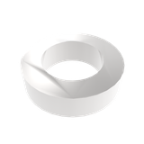 Amba 10mm Round Spacer (qty. 2) for use with Antus or Sirio collections - Polished Stainless - AE-10R-P