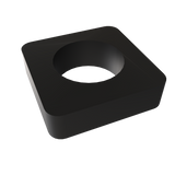 Amba AE-10S-MB 10mm Square Spacer (qty. 2) for use with Quadro or Vega collections - Matte Black