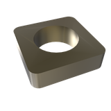 Amba 10mm Square Spacer (qty. 2) for use with Quadro or Vega collections - Brushed Bronze - AE-10S-BB