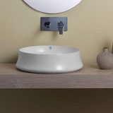 Whitehaus Britannia Round Above Mount Sink - White - B-SH01 Whitehaus Britannia Round Above Mount Sink - White - B-SH01