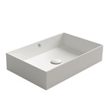 Whitehaus Britannia Rectangular Above Mount Sink - White - B-AG60 Whitehaus Britannia Rectangular Above Mount Sink - White - B-AG60