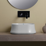 Whitehaus Britannia Square Above Mount Sink - White - B-SH06