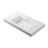 Blossom Acrylic Top-Mount Bathroom Vanity Sink & Counter Top 30" W x 18" D- White - A10 3018 25