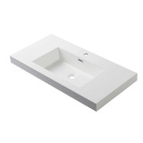 Blossom Acrylic Top-Mount Bathroom Vanity Sink & Counter Top 36" W x 18" D- White - A10 3618 25