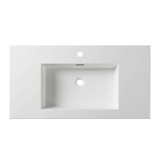 Blossom Acrylic Top-Mount Bathroom Vanity Sink & Counter Top 36" W x 18" D- White - A10 3618 25