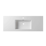 Blossom Acrylic Top-Mount Single Bathroom Vanity Sink & Counter Top 48" W x 18" D- White - A10 4818 25S