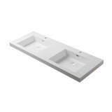 Blossom Acrylic Top-Mount Bathroom Vanity Sink & Counter Top 60" W x 22" D- White - A10 6022 25