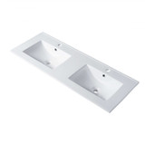 Blossom Ceramic Bathroom Vanity Double Sink 48" W x 18" D with Counter Top - White - C04 4818 D