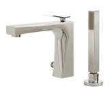 Aquabrass 19074PC Chicane Two Handle Deck Mount Tub Filler Faucet with Handshower - Polished Chrome Aquabrass 19074PC Chicane Two Handle Deck Mount Tub Filler Faucet with Handshower - Polished Chrome