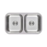 Oakland 31-1/2" X 18-1/8" Undermount Premium Stainless Steel 50/50 Double Bowl Kitchen Sink - KSU321899