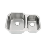Oakland 29-1/2" X 20-7/8" Undermount Premium Stainless Steel Double Bowl Kitchen Sink - KSU302197
