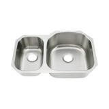 Oakland 31-1/4" X 20-1/2" Undermount Heavy Duty Stainless Steel 30/70 Double Bowl Kitchen Sink - KSU322179T