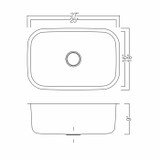 Oakland 27" X 18" x 9" Undermount Stainless Steel Single Bowl Kitchen Sink - KSU27189B