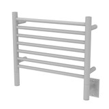 Amba Jeeves Model H Straight 24" Wide 7 Bar Hardwired Towel Warmer in White - HSW-24