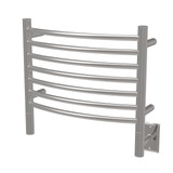Amba Jeeves Model H Curved 24" Wide 7 Bar Hardwired Towel Warmer in Polished - HCP-24