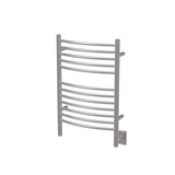 Amba Jeeves Model E Curved 16" Wide 12 Bar Hardwired Towel Warmer in Polished Stainless - ECP-16