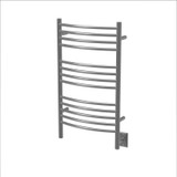 Amba Jeeves Model C Curved 16" Wide 13 Bar Hardwired Towel Warmer - Brushed - CCB-16